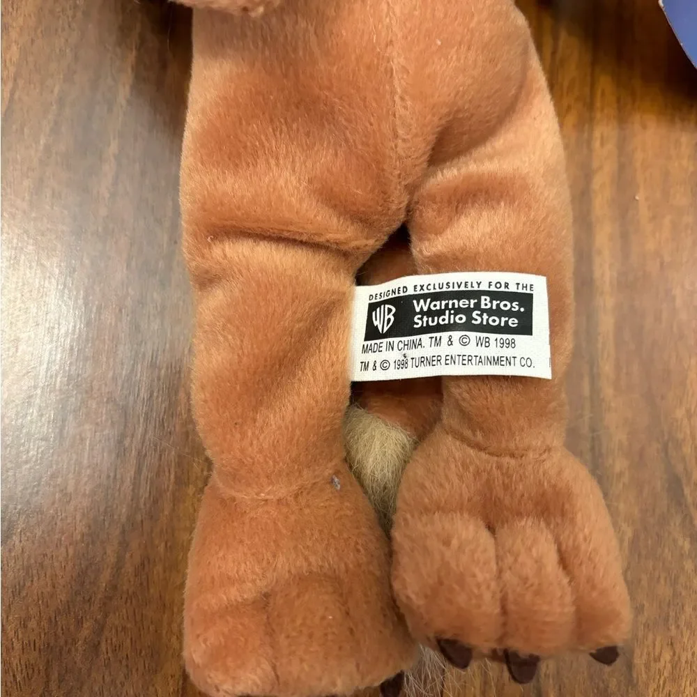 Wizard of Oz Cowardly Lion vintage 1998 Warner Bros. 60th Anniversary Plush NWT